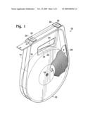 Tape dispenser with cutter diagram and image