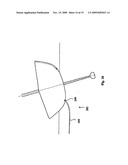 MONOHULL SAILING VESSEL HAVING A LIFTING HYDROFOIL diagram and image