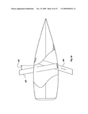 MONOHULL SAILING VESSEL HAVING A LIFTING HYDROFOIL diagram and image