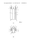 SOLID ORGANOMETALLIC COMPOUND-FILLED CONTAINER AND FILLING METHOD THEREOF diagram and image