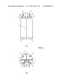 SOLID ORGANOMETALLIC COMPOUND-FILLED CONTAINER AND FILLING METHOD THEREOF diagram and image