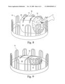 Hay feeder for livestock diagram and image