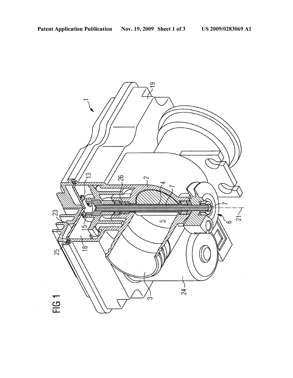 Apparatus for detecting the angle of rotation for a throttle valve operated by means of an electric motor - diagram, schematic, and image 02