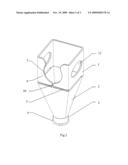 FUNNEL WITH AN ELASTIC ENGAGING OPENING diagram and image