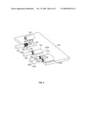 Integrated EMI Shield Termination and Cable Support Apparatus diagram and image