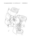 VEHICLES INCLUDING JACK SHAFT HAVING CLUTCH AND COUPLING ENGINE AND FRONT WHEEL diagram and image