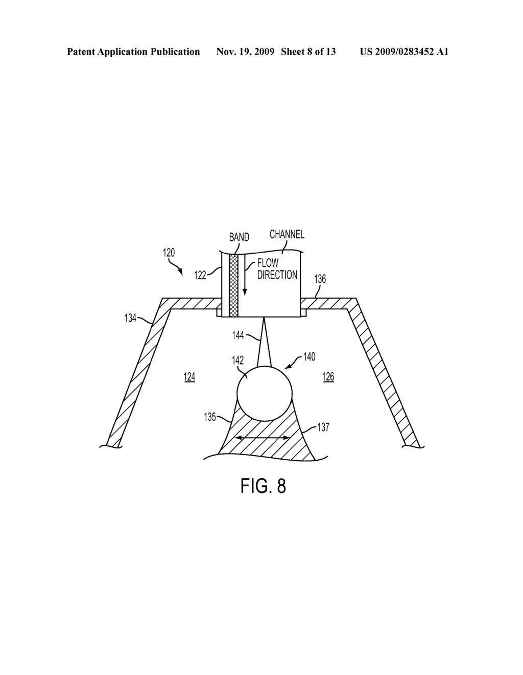 METHOD AND APPARATUS FOR SPLITTING FLUID FLOW IN A MEMBRANELESS PARTICLE SEPARATION SYSTEM - diagram, schematic, and image 09