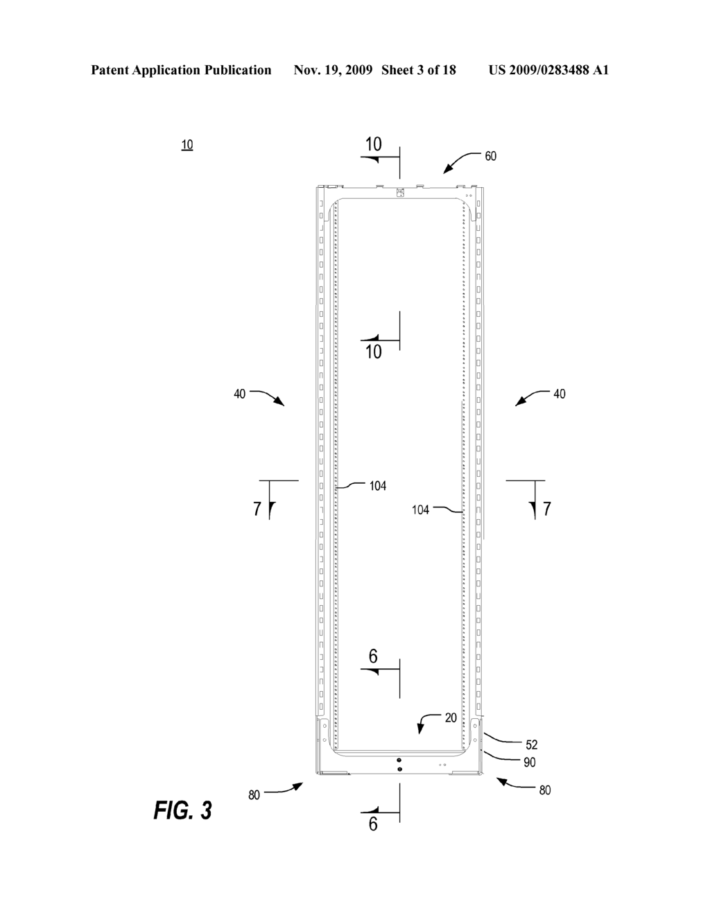 SEISMICALLY HARDENED TWO-POST ELECTRONIC EQUIPMENT RACK - diagram, schematic, and image 04