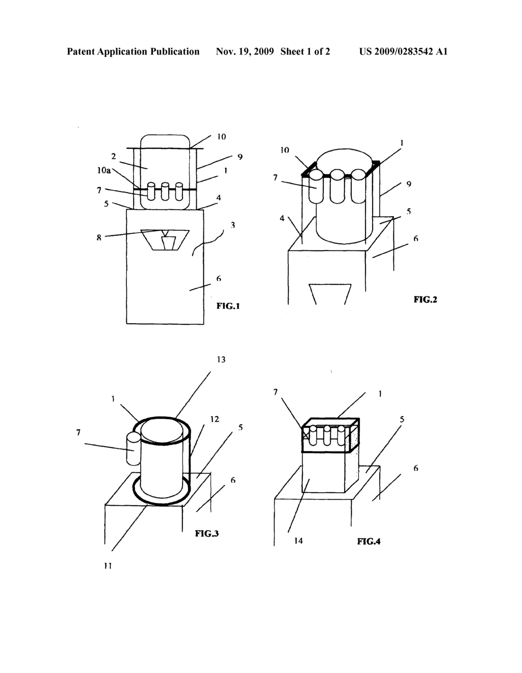 Receptacle for containers with flavouring agents - diagram, schematic, and image 02