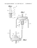 Spray products with particles and improved valve for inverted dispensing without clogging diagram and image