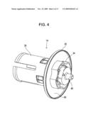 RECORDING-PAPER-ROLL SUPPORTING DEVICE AND PRINTER diagram and image