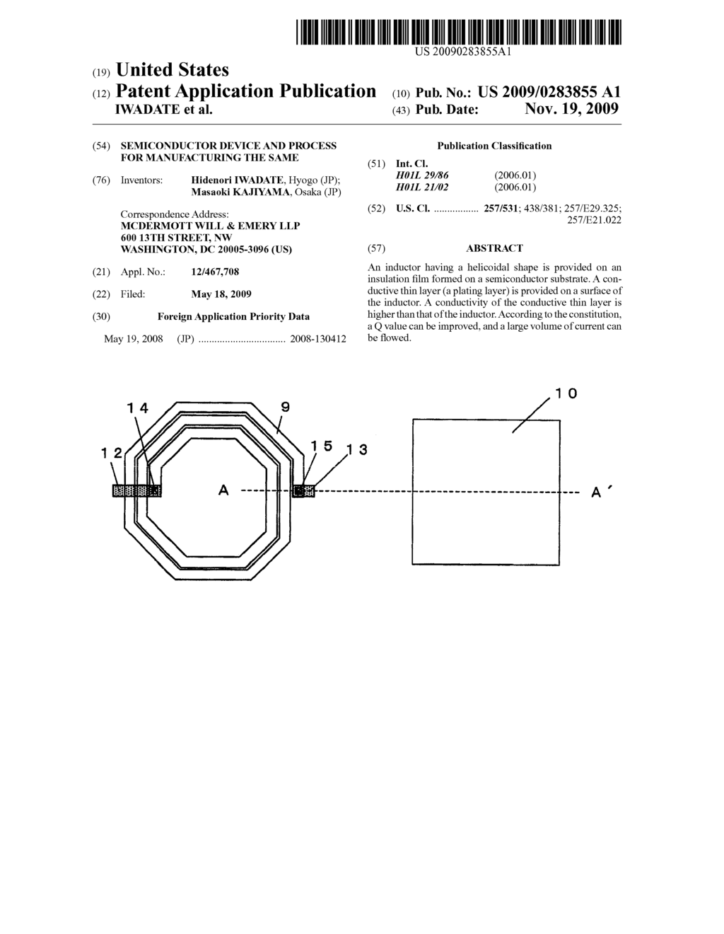 SEMICONDUCTOR DEVICE AND PROCESS FOR MANUFACTURING THE SAME - diagram, schematic, and image 01