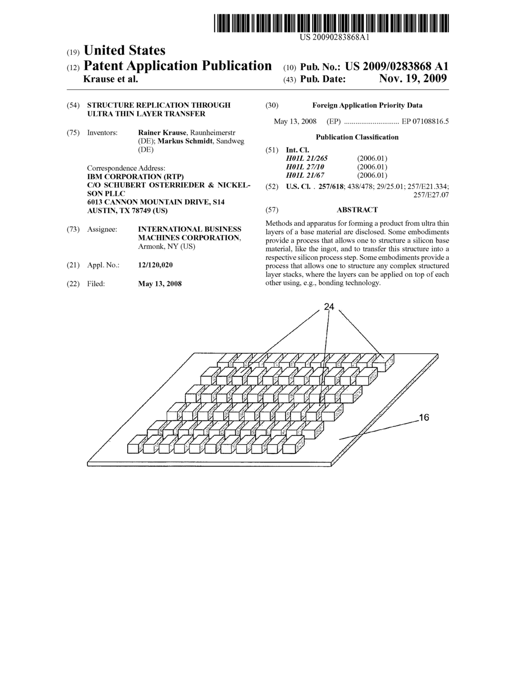 Structure Replication Through Ultra Thin Layer Transfer - diagram, schematic, and image 01