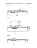 BUMP WITH MULTIPLE VIAS FOR SEMICONDUCTOR PACKAGE AND FABRICATION METHOD THEREOF, AND SEMICONDUCTOR PACKAGE UTILIZING THE SAME diagram and image