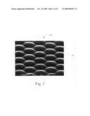 Method of fabricating small dimensioned lens elements and lens arrays using surface tension effects diagram and image