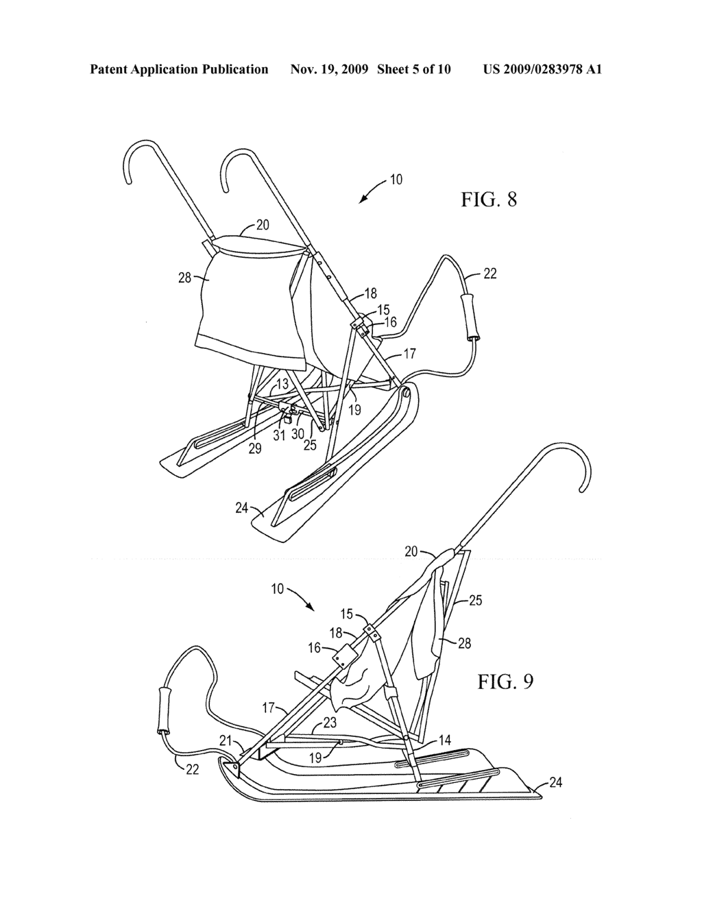 DEVICE FOR TRANSPORTING A TODDLER ACROSS SNOW - diagram, schematic, and image 06