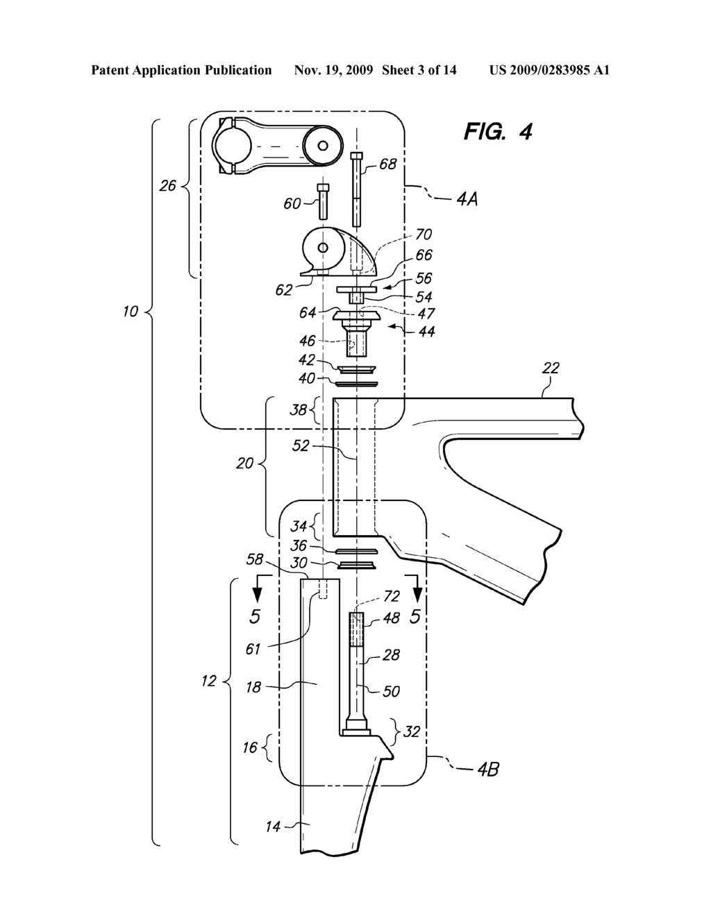 Bicycle Front Fork Assembly - diagram, schematic, and image 04