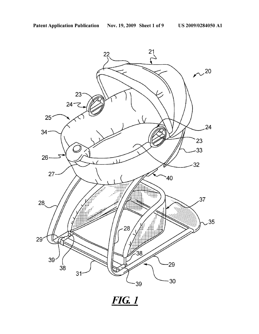 Combination Bassinet and Toddler Chair - diagram, schematic, and image 02