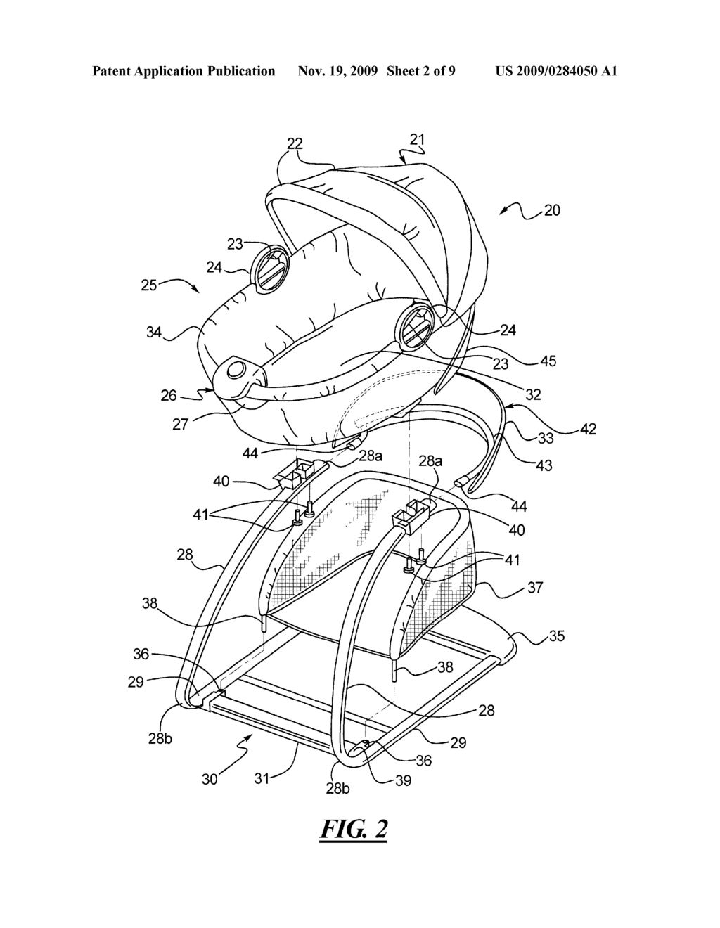 Combination Bassinet and Toddler Chair - diagram, schematic, and image 03