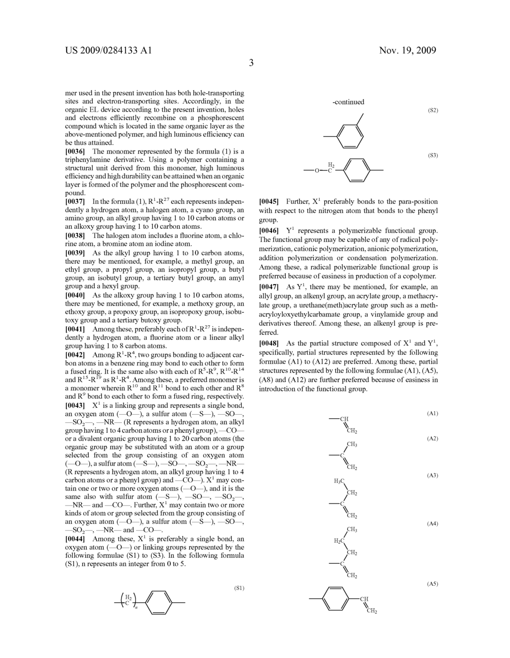 ORGANIC ELECTROLUMINESCENCE DEVICE USING A COPOLYMER AND A PHOSPHORESCENT COMPOUND - diagram, schematic, and image 05