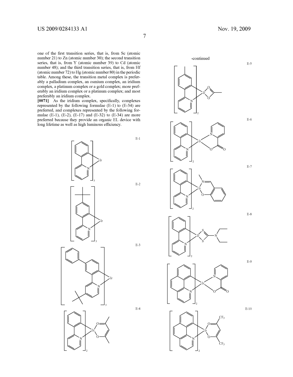 ORGANIC ELECTROLUMINESCENCE DEVICE USING A COPOLYMER AND A PHOSPHORESCENT COMPOUND - diagram, schematic, and image 09