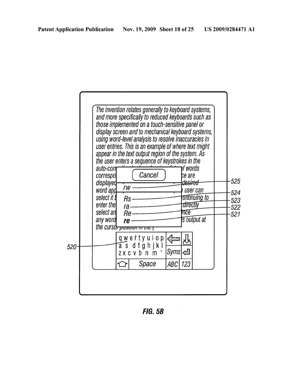 Virtual Keyboard System with Automatic Correction - diagram, schematic, and image 19