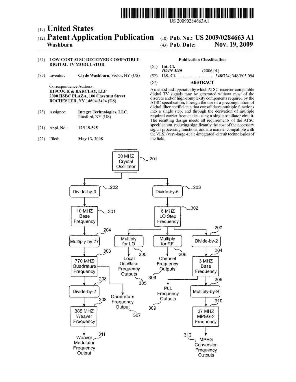 LOW-COST ATSC-RECEIVER-COMPATIBLE DIGITAL TV MODULATOR - diagram, schematic, and image 01