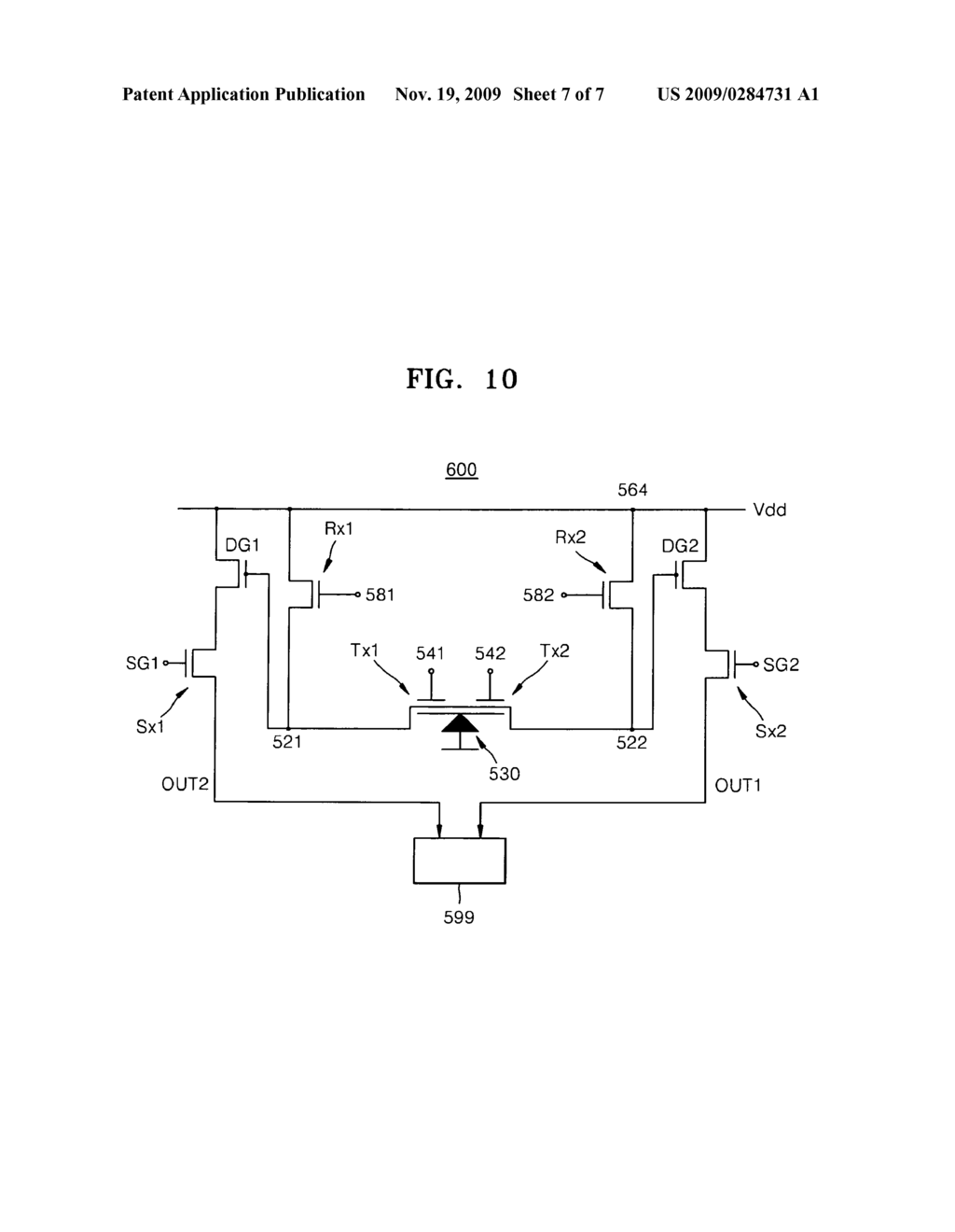 Distance measuring sensor including double transfer gate and three dimensional color image sensor including the distance measuring sensor - diagram, schematic, and image 08