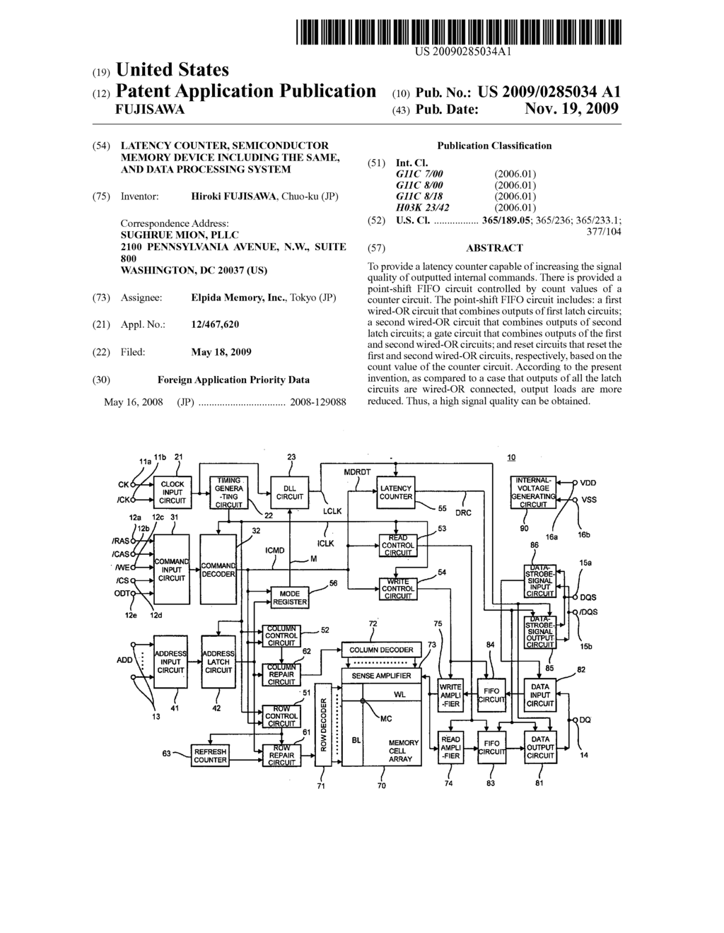 LATENCY COUNTER, SEMICONDUCTOR MEMORY DEVICE INCLUDING THE SAME, AND DATA PROCESSING SYSTEM - diagram, schematic, and image 01