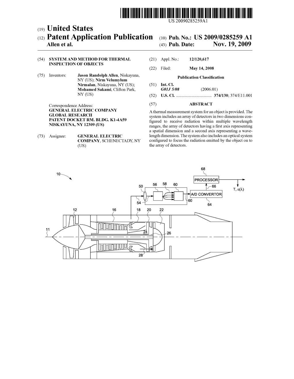 SYSTEM AND METHOD FOR THERMAL INSPECTION OF OBJECTS - diagram, schematic, and image 01