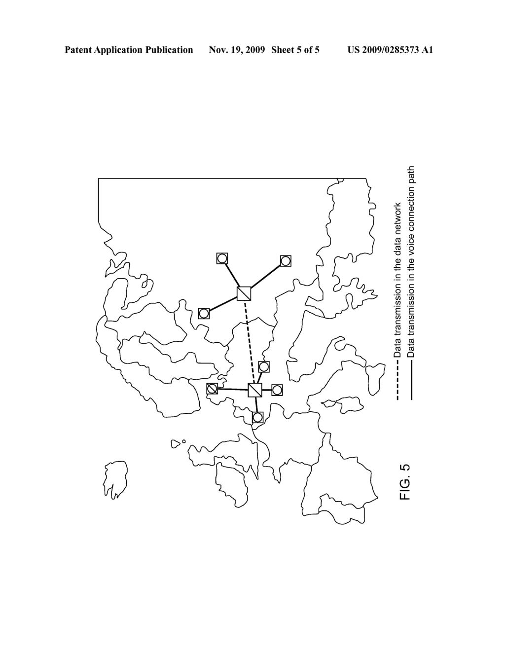 METHOD FOR USING DIGITAL DATA NETWORKS FOR THE TRANSMISSION OF DATA VIA VOICE CONNECTION PATHS - diagram, schematic, and image 06