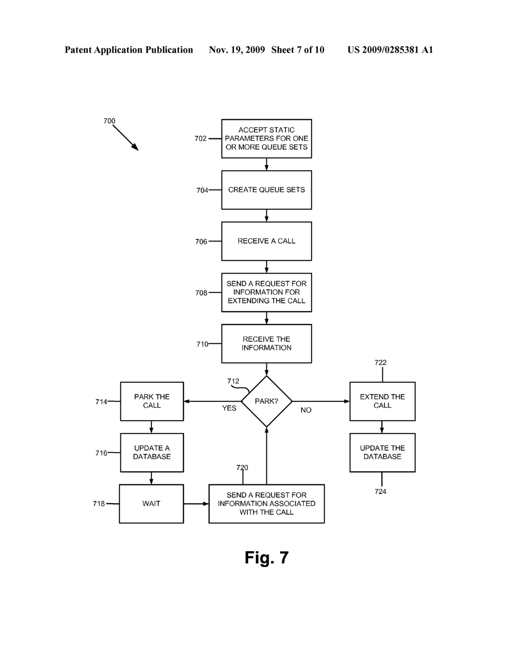 PARKING AND ROUTING NETWORK CALLS AND SESSIONS - diagram, schematic, and image 08