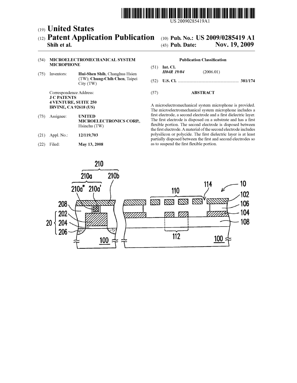 MICROELECTROMECHANICAL SYSTEM MICROPHONE - diagram, schematic, and image 01