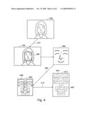 Method and system for measuring human response to visual stimulus based on changes in facial expression diagram and image