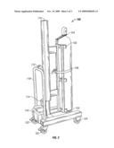 COMPACT SYSTEM FOR LIFTING AND MOVING A PRESSURIZED TANK diagram and image