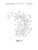 ASYMMETRICAL MEMBER FOR LOCKING RING SECTORS TO A TURBINE ENGINE CASING diagram and image