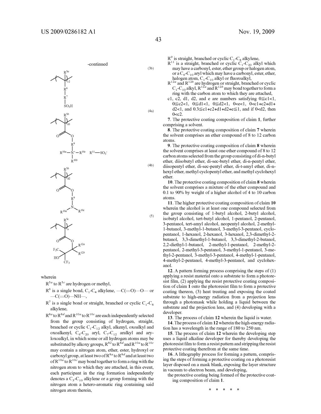 RESIST PROTECTIVE COATING COMPOSITION AND PATTERNING PROCESS - diagram, schematic, and image 44