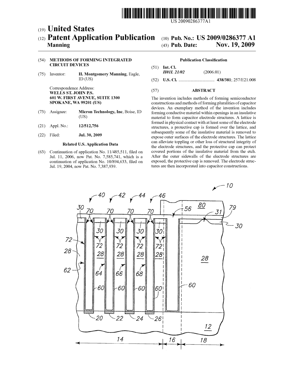 Methods of Forming Integrated Circuit Devices - diagram, schematic, and image 01