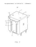 STACKED ELECTRICAL CONNECTOR WITH IMPROVED SHELL FOR EMI PROTECTION diagram and image