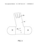 Method of Uprighting and Locating a Water Sports Board in the Water and a Directional Float Therefor diagram and image