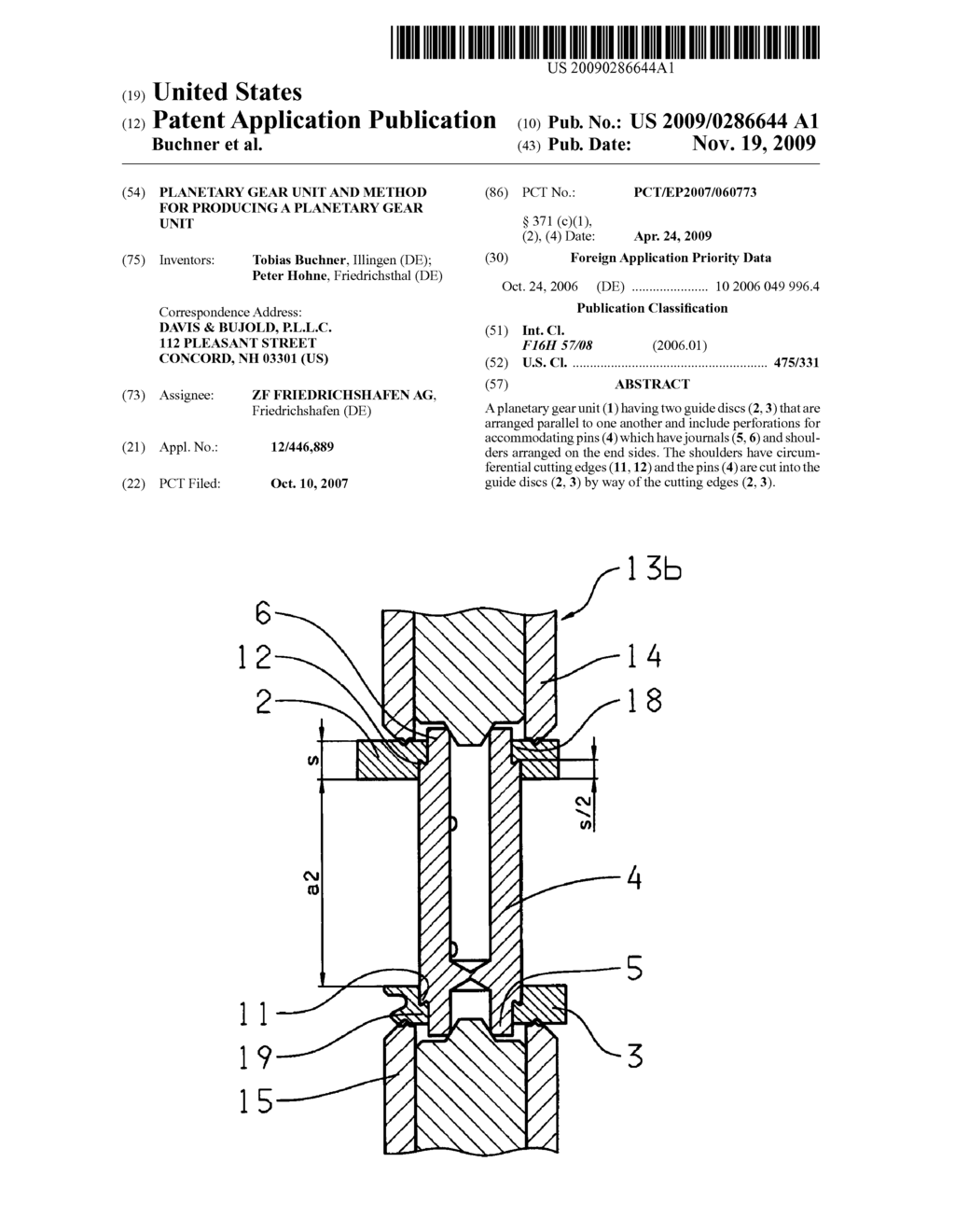 PLANETARY GEAR UNIT AND METHOD FOR PRODUCING A PLANETARY GEAR UNIT - diagram, schematic, and image 01