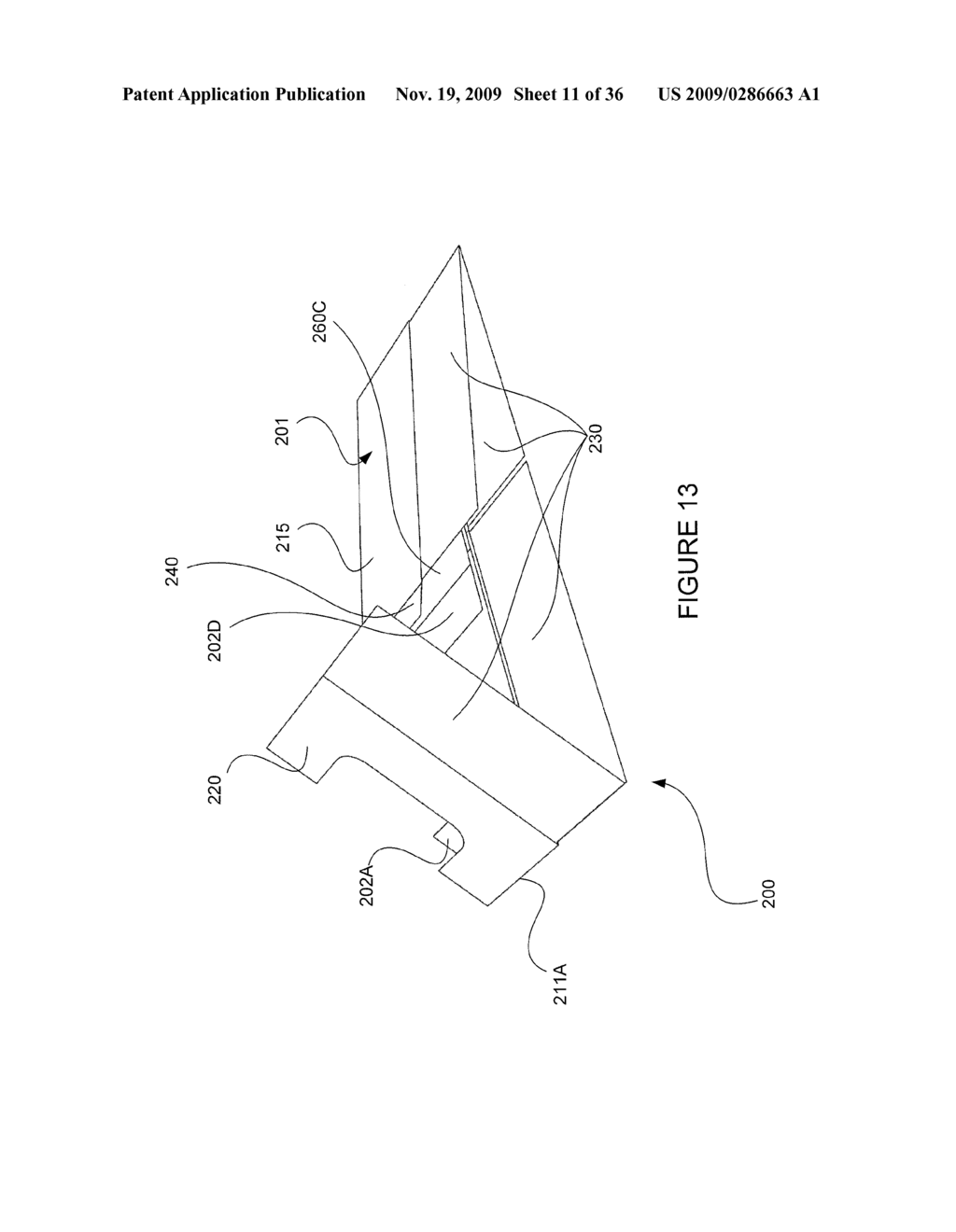 MATERIALS FOR AND METHOD FOR MANUFACTURING CONTAINER WITH CORNER SUPPORTS AND RESULTING CONTAINER - diagram, schematic, and image 12