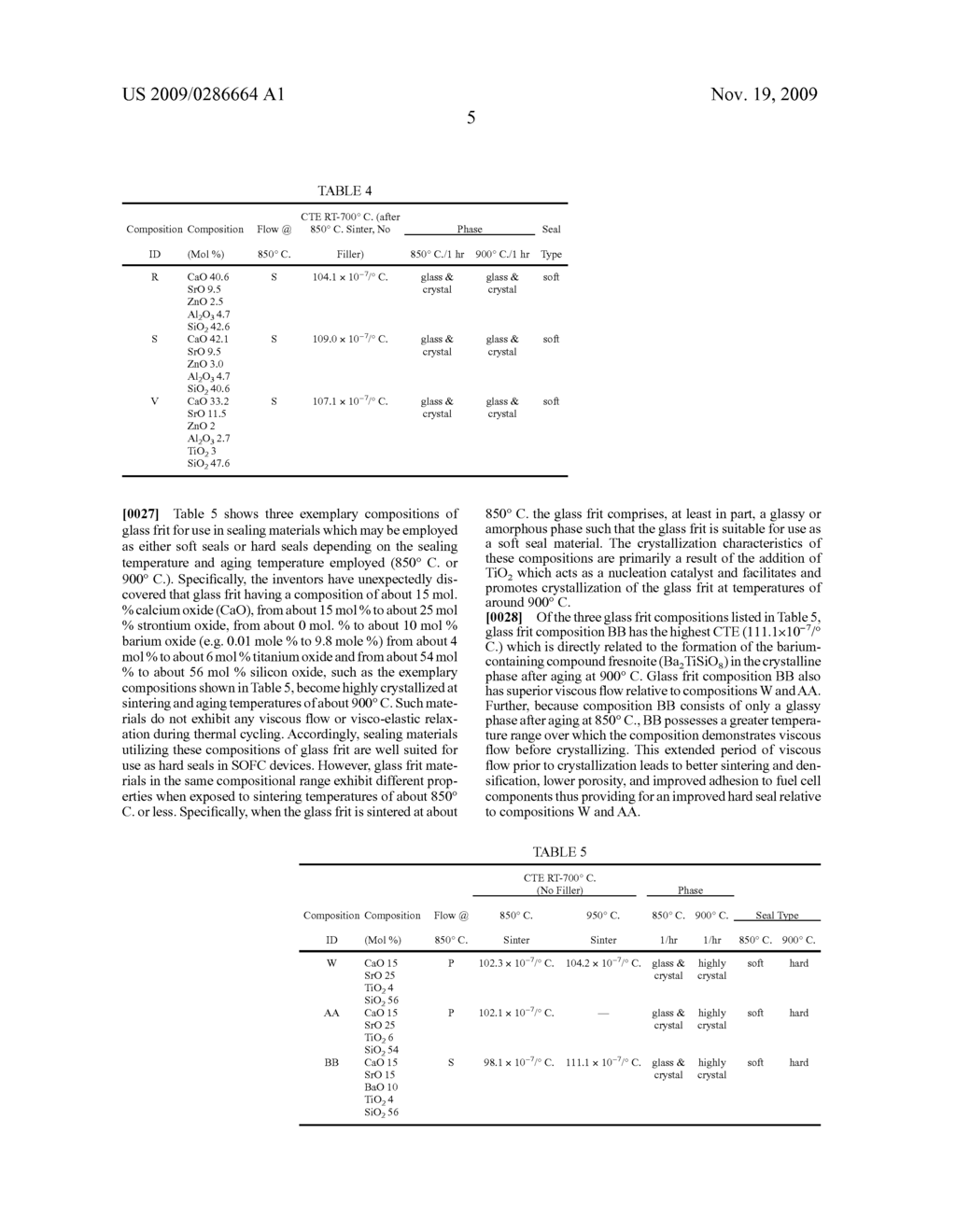 Non-contaminating, electro-chemically stable glass frit sealing materials and seals and devices using such sealing materials - diagram, schematic, and image 08