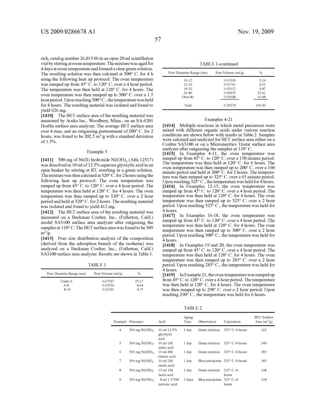 High Surface Area Metal And Metal Oxide Materials and Methods of Making the Same - diagram, schematic, and image 62