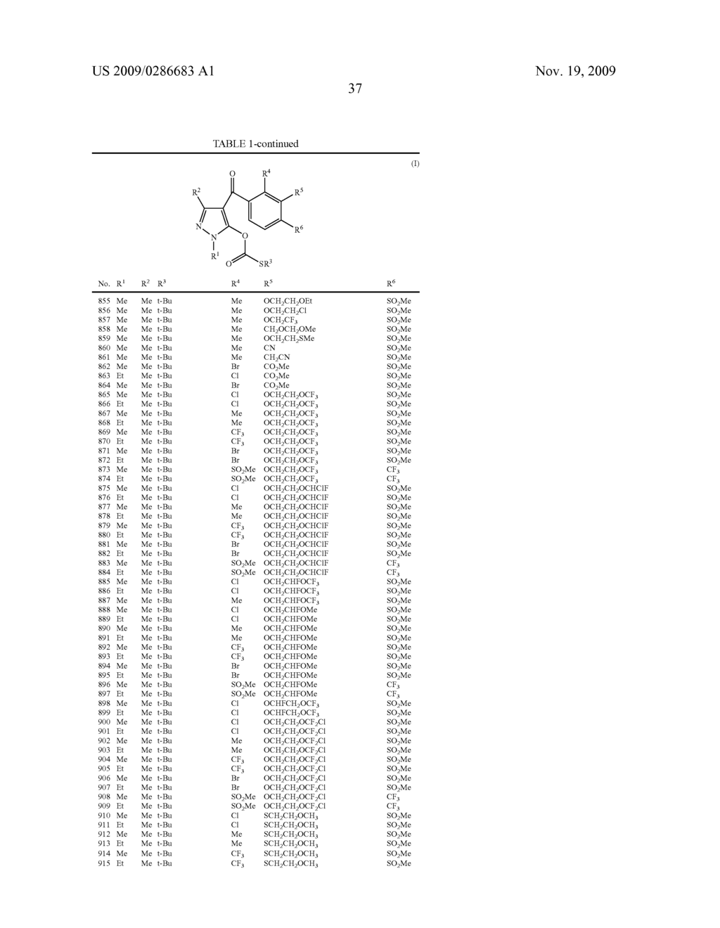 BENZOYLPYRAZOLE COMPOUNDS AND HERBICIDES CONTAINING THEM - diagram, schematic, and image 38