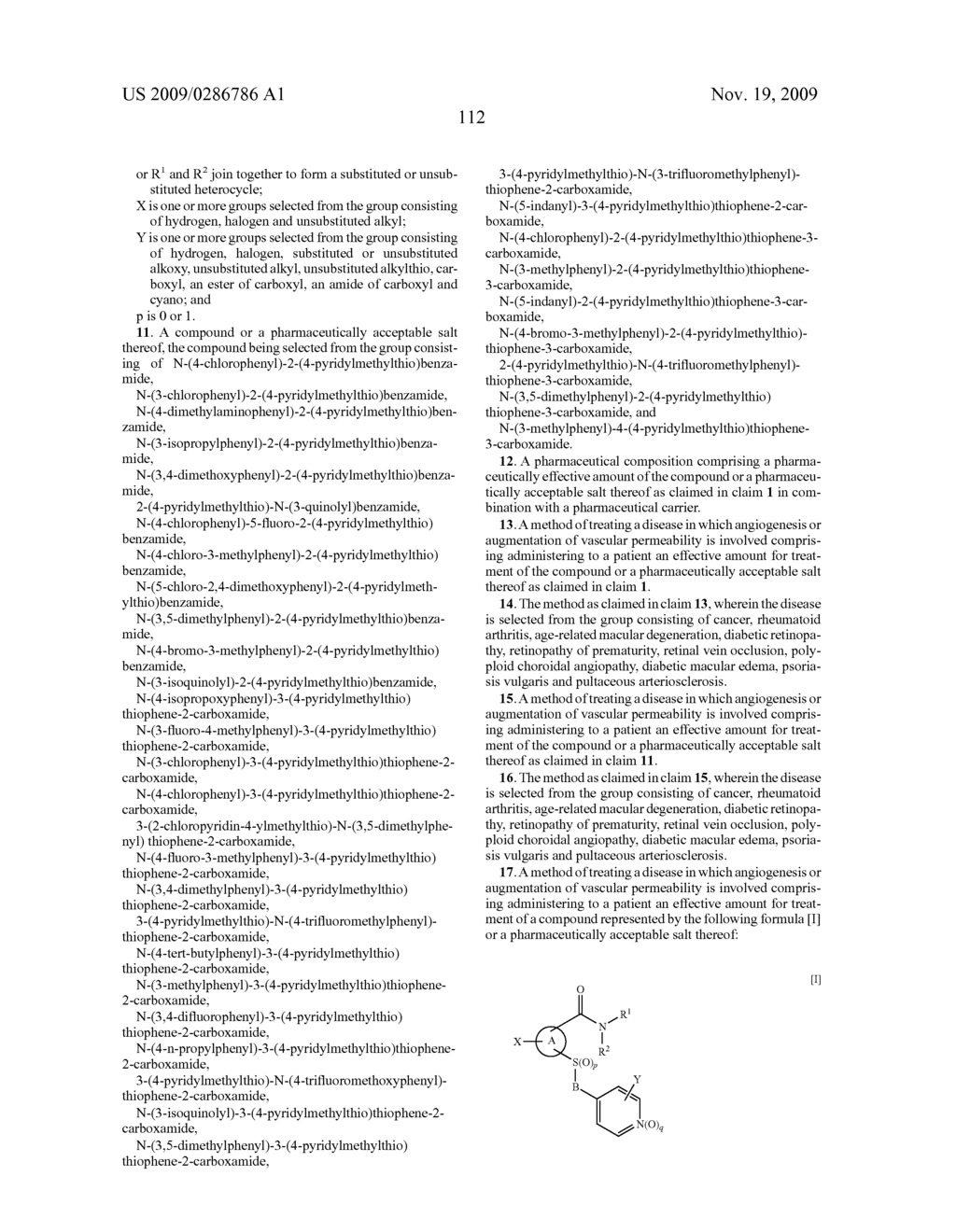 Compounds having a 4-pyridylalkylthio group as a substituent - diagram, schematic, and image 113