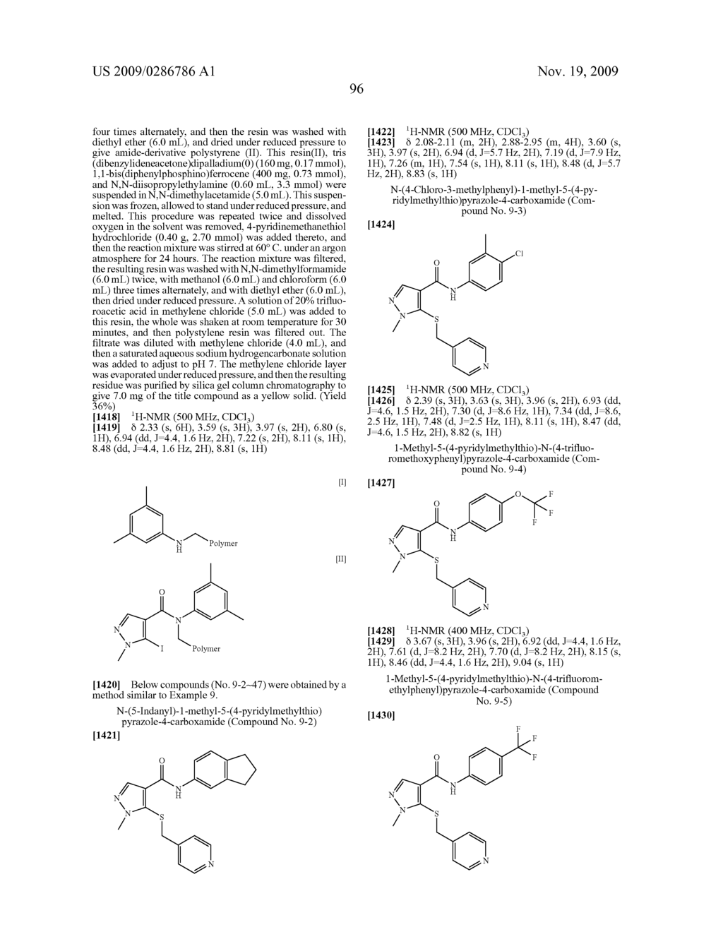 Compounds having a 4-pyridylalkylthio group as a substituent - diagram, schematic, and image 97