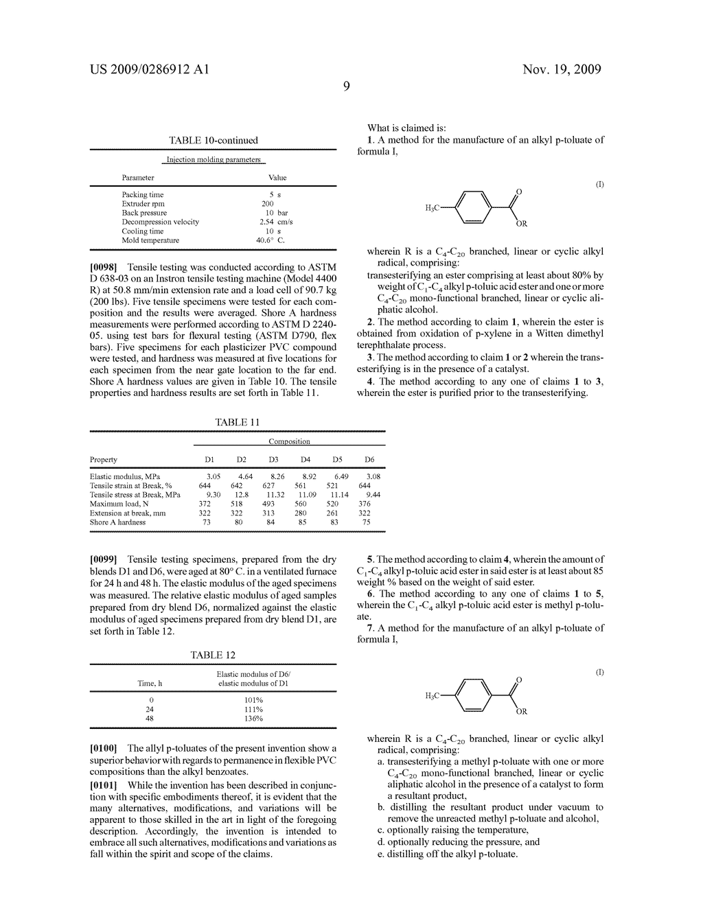 MANUFACTURE AND USE OF ALKYL p-TOLUATES - diagram, schematic, and image 10
