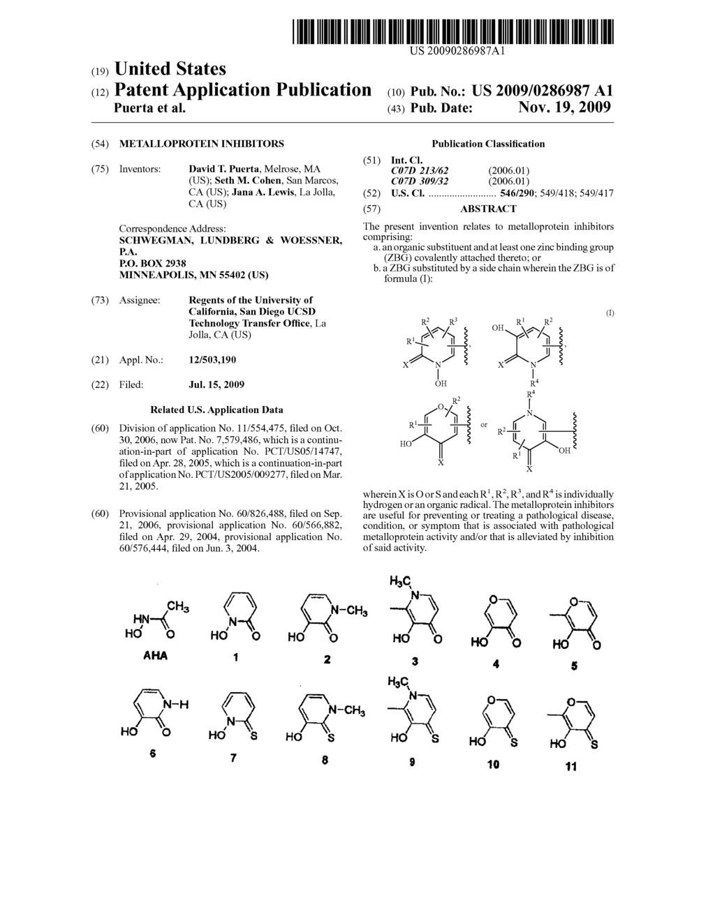 METALLOPROTEIN INHIBITORS - diagram, schematic, and image 01