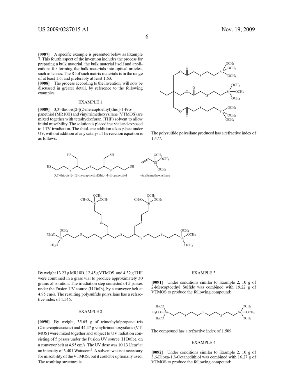 SULFUR MODIFIED SILANES FOR THE ELABORATION OF HIGH REFRACTIVE INDEX MATERIALS - diagram, schematic, and image 07